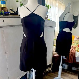 Bebe Black Cutout Romper